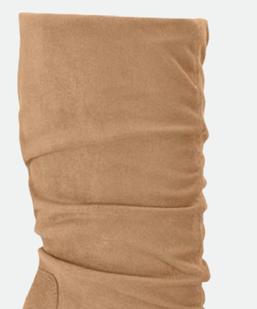 Bota Feminina Cano Alto Franzido Salto Grosso Vizzano 