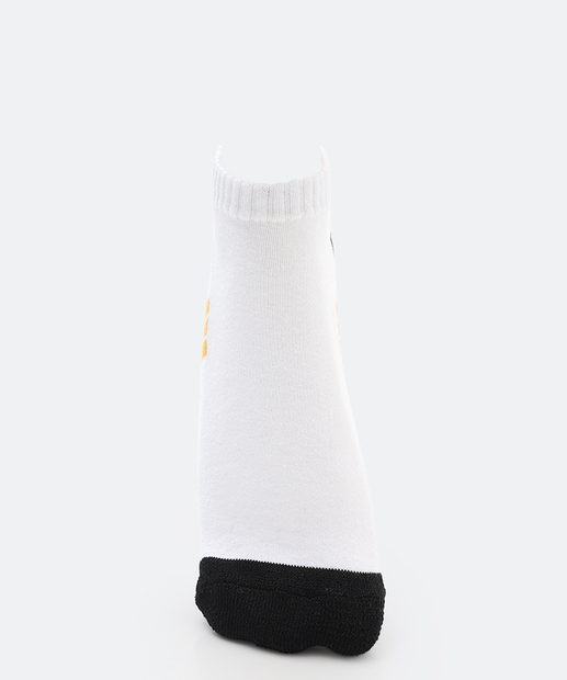 Kit 3 Pares Meias Masculina Cano Curto MR Branco