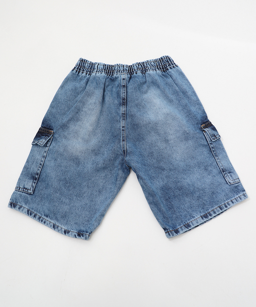 Bermuda Jeans Cargo Infantil Marisa TAM 4 a 10