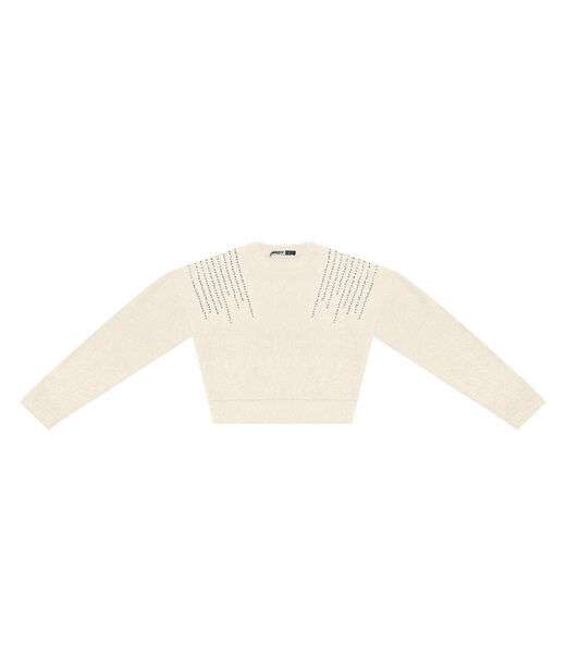 Blusão Juvenil Feminino Em Tricot Minty Bege