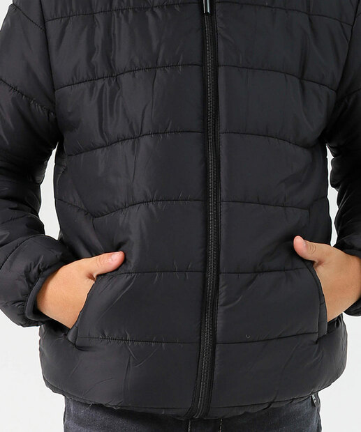 Jaqueta Infantil Masculina Puffer Marisa Preta Tam 10 ao 16