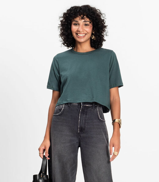 Blusa Cropped Lisa Select Verde