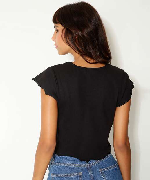 Blusa Feminina Canelada Botões Marisa 