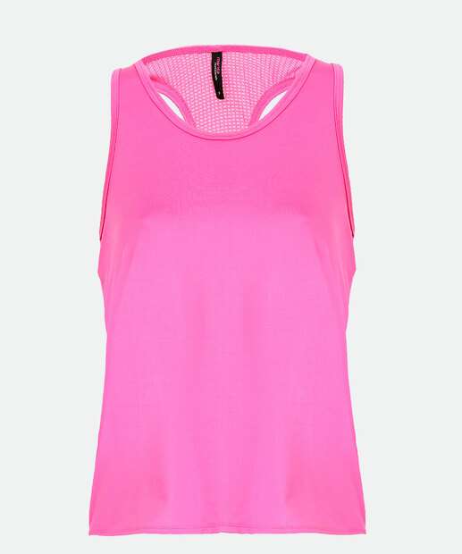 Blusa Regata Feminina Fitness Recorte Marisa