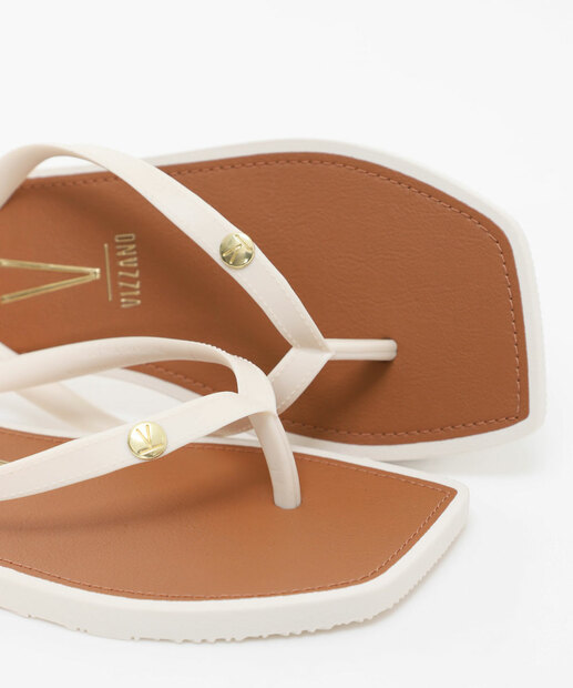 Rasteirinha Feminina Vizzano Off White