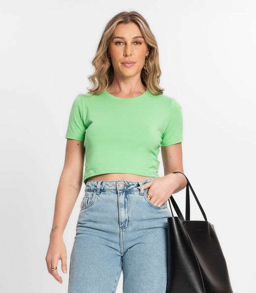 Image_Blusa Feminina Em Cotton Leve Endless Verde