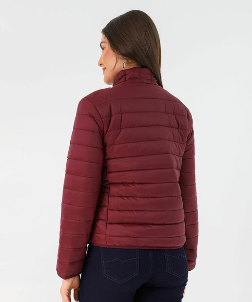 Jaqueta Feminino Puffer Bolsos Marisa Vermelho