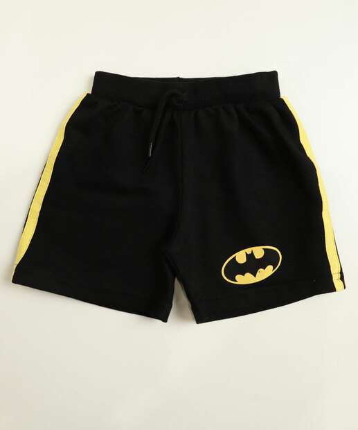 Bermuda Infantil Moletinho Batman Warner Bros Tam 1 a 5