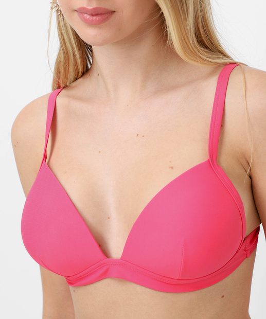 Top Biquíni Liso Bojo Marisa Rosa