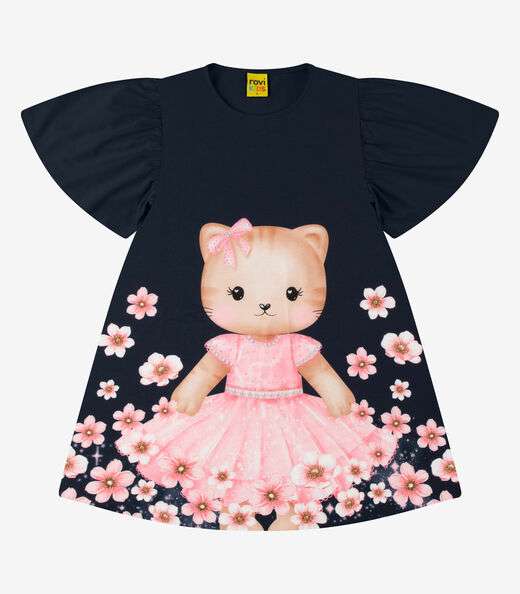 Image_Vestido Poly Flex Touch - Meia Malha Rovi Kids Azul