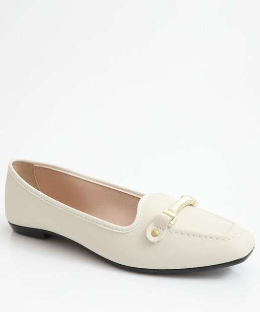 Image_Sapatilha Feminina Bico Quadrado Moleca Off White