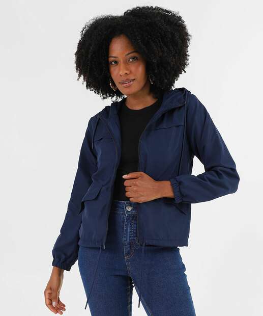 Image_Jaqueta Feminina Corta Vento Capuz Marisa Azul