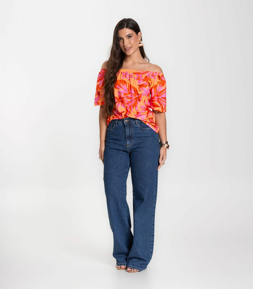 Blusa Feminina Ciganinha Infinita Cor Amarelo