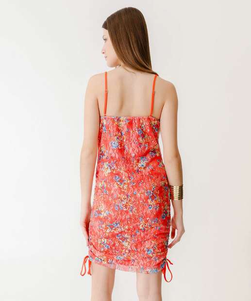 Vestido Feminino Renda Estampado Marisa