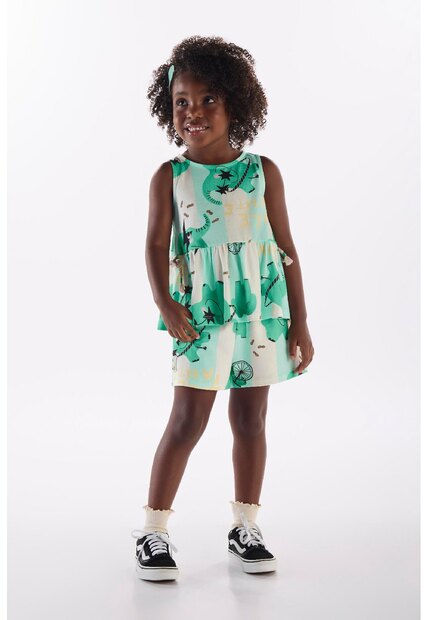 Image_Conjunto Menina com Blusa e Short Três e Já