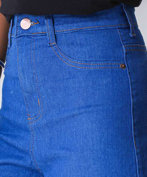 Short Feminino Boyfriend Uber Jeans Azul