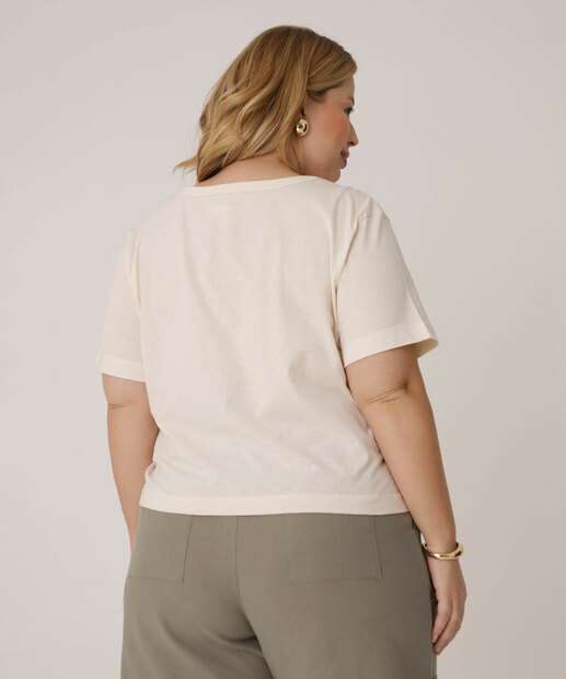 Blusa Plus Size Feminina Estampa Paisley Marisa