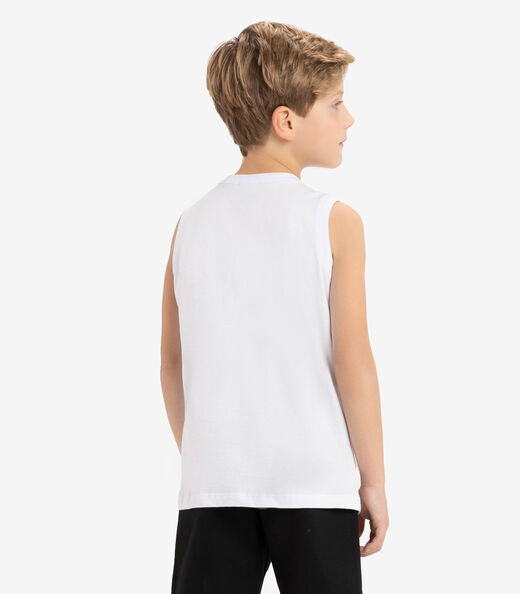 Regata Básica Infantil Masculina Rovi Kids Branco