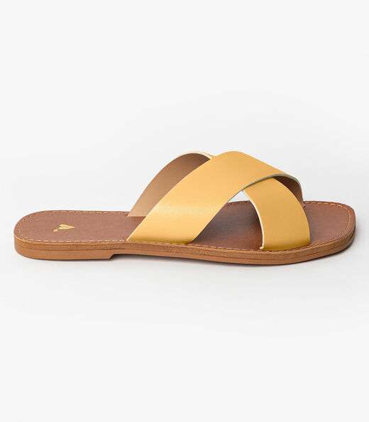 Image_Sandália Rasteirinha Com Tiras Largas Select Marrom