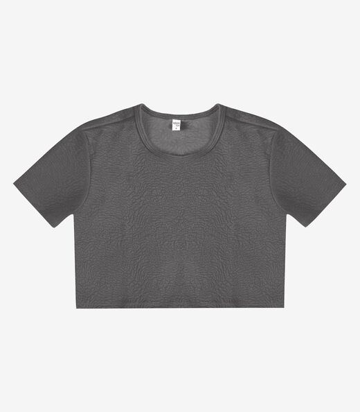 Blusa Feminina Em Malha Tapirus Infinita Cor Cinza