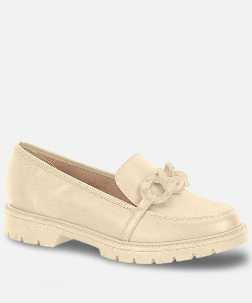 Mocassim Loafer Feminino Tratorado Corrente Beira Rio