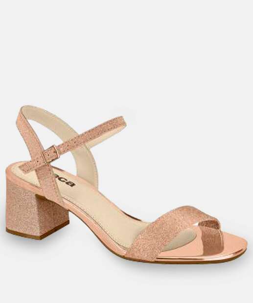 Image_Sandália Salto Grosso Feminina Glitter Moleca Rosa