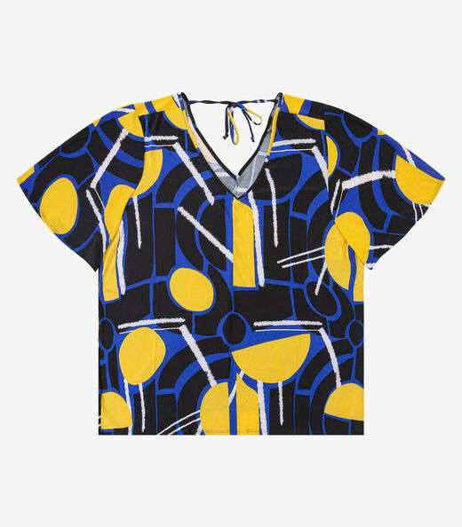 Image_Blusa Feminina Plus Size Infinita Cor Azul