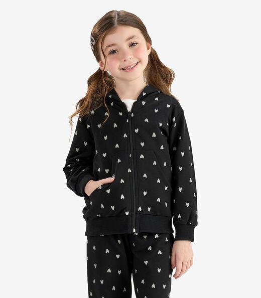 Conjunto Jaqueta com Calça Molecotton Rovi Kids Preto