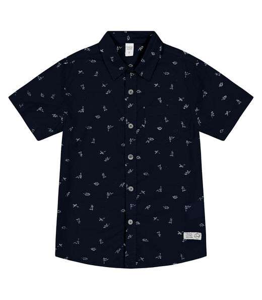 Image_Camisa Infantil Masculina Com Botões Trick Nick Azul