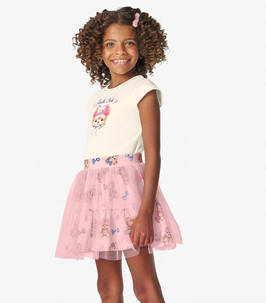 Image_Conjunto Menina Blusa com Saia Trick Nick Off White