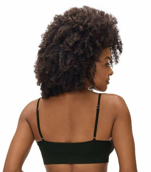 Top De Alça Sem Costura Zee Rucci Preto