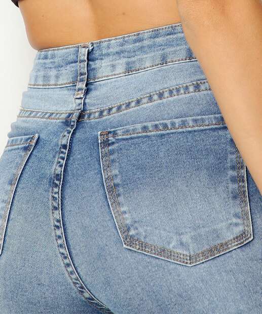 Calça Jeans Skinny Feminina Barra Desfiada Marisa