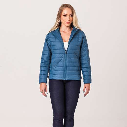 Jaqueta Puffer Feminina com Capuz Zune