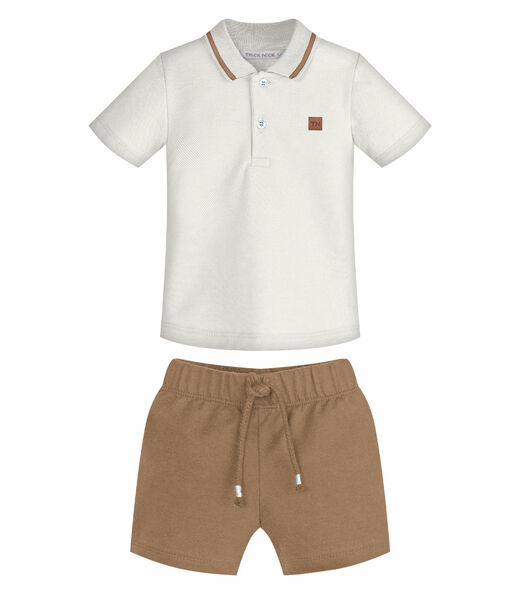 Image_Conjunto Infantil Polo Com Bermuda Trick Nick Bege