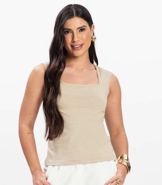 Blusa Feminina Infinita Cor Bege