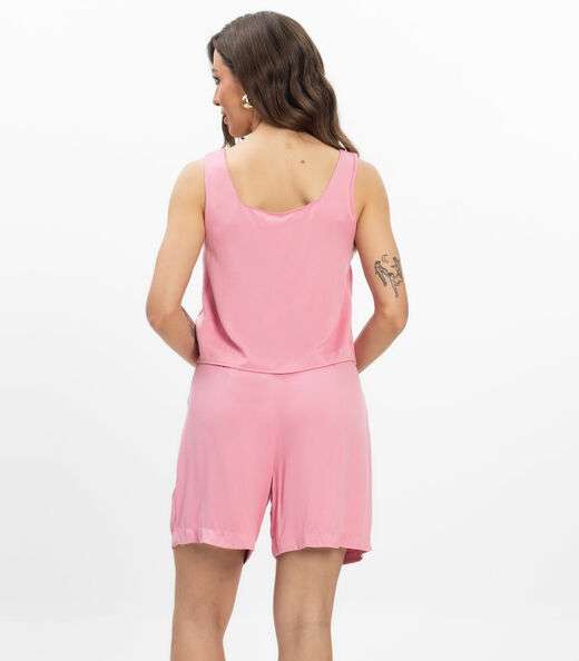Bermuda Viscose Double Feminina Endless Rosa