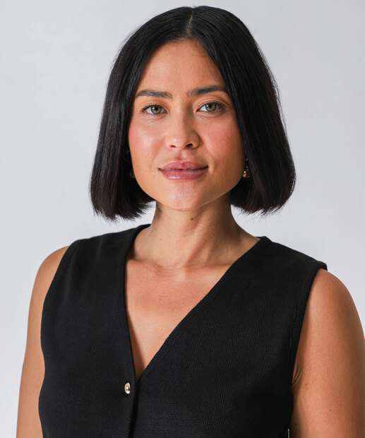 Colete Feminino Tricô Marisa Preto