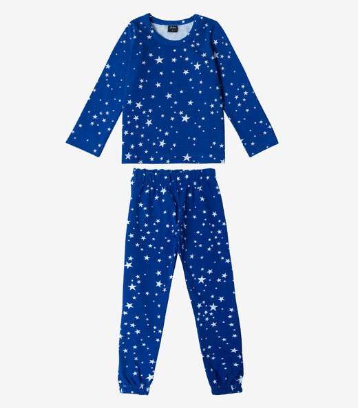 Image_Pijama Infantil Feminino Estapado Select Azul