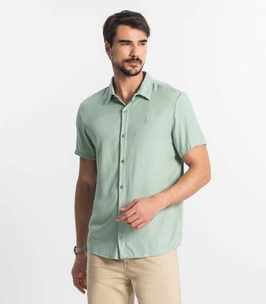 Camisa Masculina Viscose Diametro Verde