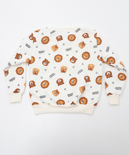 Blusão Infantil Estampado de Ursinhos Marisa Tam 1 a 3