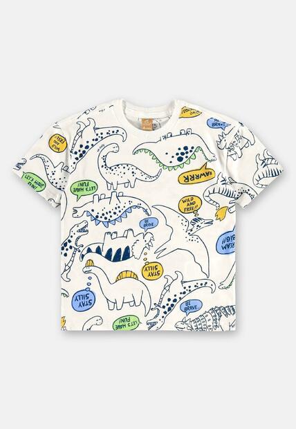 Conjunto Camiseta Dinos Bermuda Up Baby