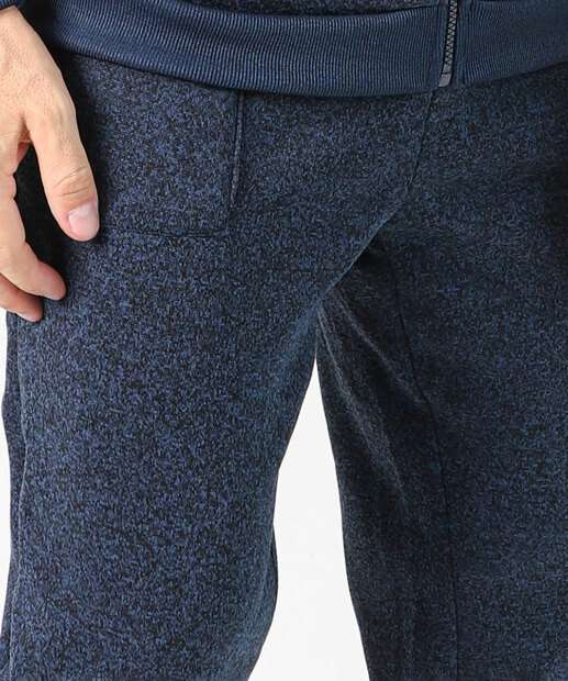 Calça Masculina Fitness Moletom Reta Bolsos MR Azul