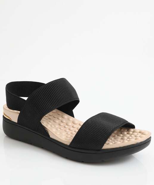 Image_Sandália Feminina Flatform Tiras Modare Preto