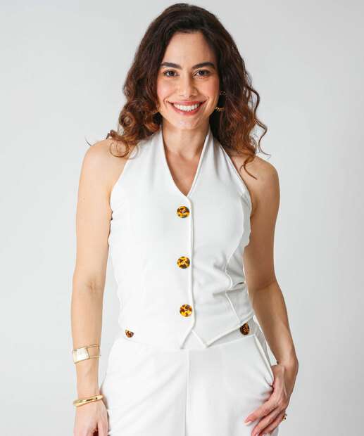 Image_Colete Feminino Marisa Off White
