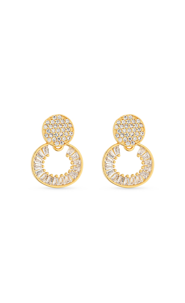 Image_Brinco Semijoia Dourado Cravejado com Micro Zircônias Cristal
