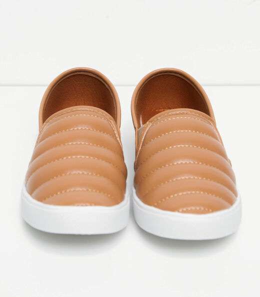 Tênis Slip On Feminino Select Bege