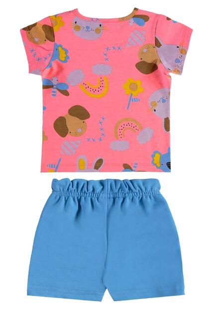 Conjunto Infantil Blusa e Short Bee Loop