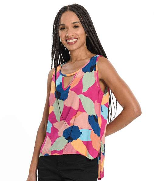 Image_Regata Feminina Flores Assimétrica Rovitex Rosa