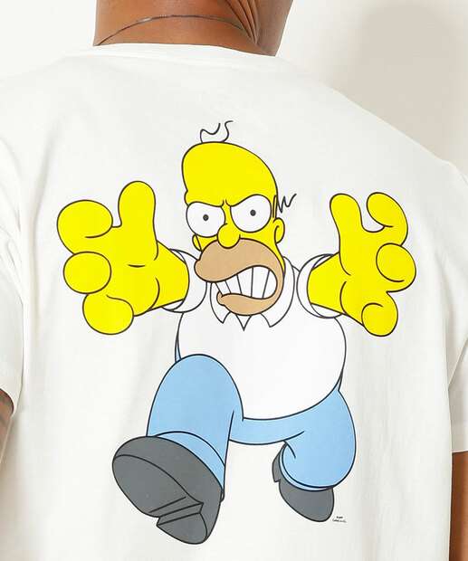 Camiseta Masculina Estampa Homer Manga Curta Simpsons