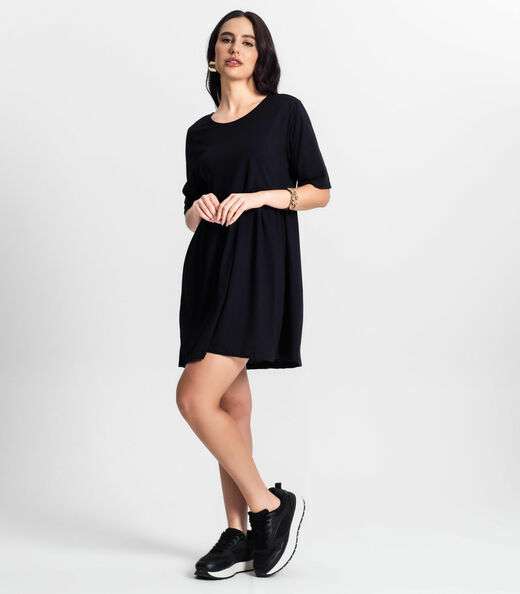 Vestido Feminino Liso Select Preto